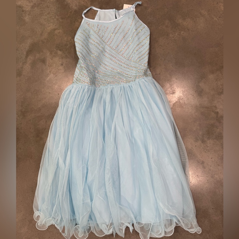 Speechless Light Blue Formal Kids Dress